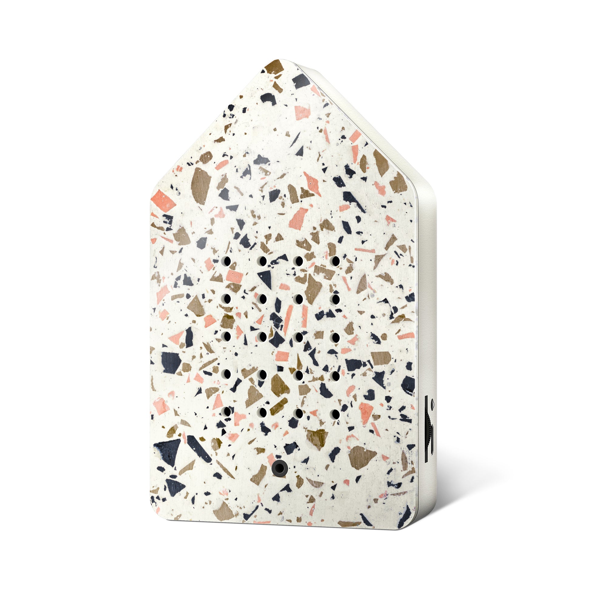 Birdybox Toffee Terrazzo│Relaxound│Vogelgeluiden│art. 11BBX0801002│voorkant schuin met witte achtergrond