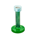 Bole Kandelaar Medium Blue Green│Lex Pott x Buro Berger│art. CA001-4│schuin boven met waxinelicht
