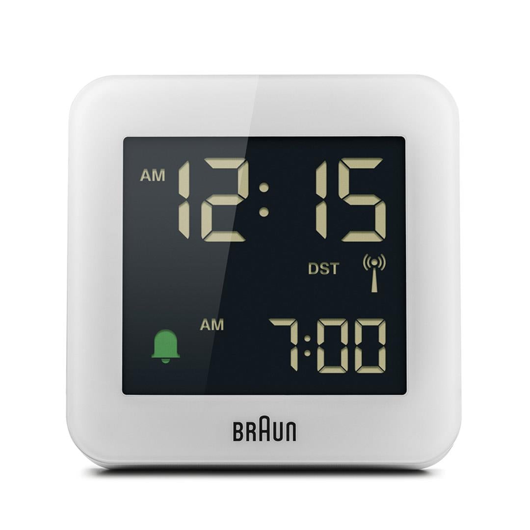 Braun Wekker Digitaal BC09W-DCF│Wit│Radiogestuurd│voorzijde zonder verlichting