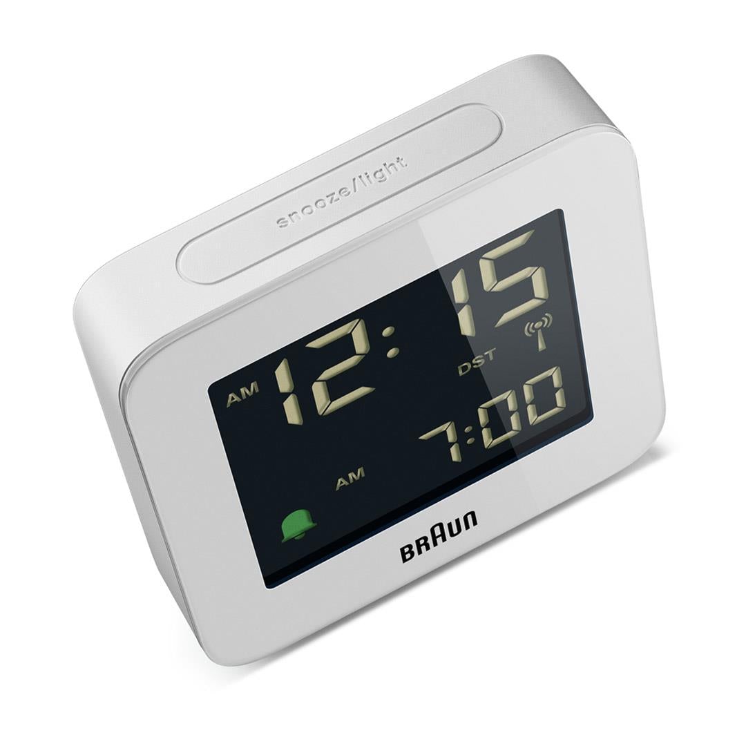 Braun Wekker Digitaal BC09W-DCF│Wit│Radiogestuurd│bovenkant zonder verlichting