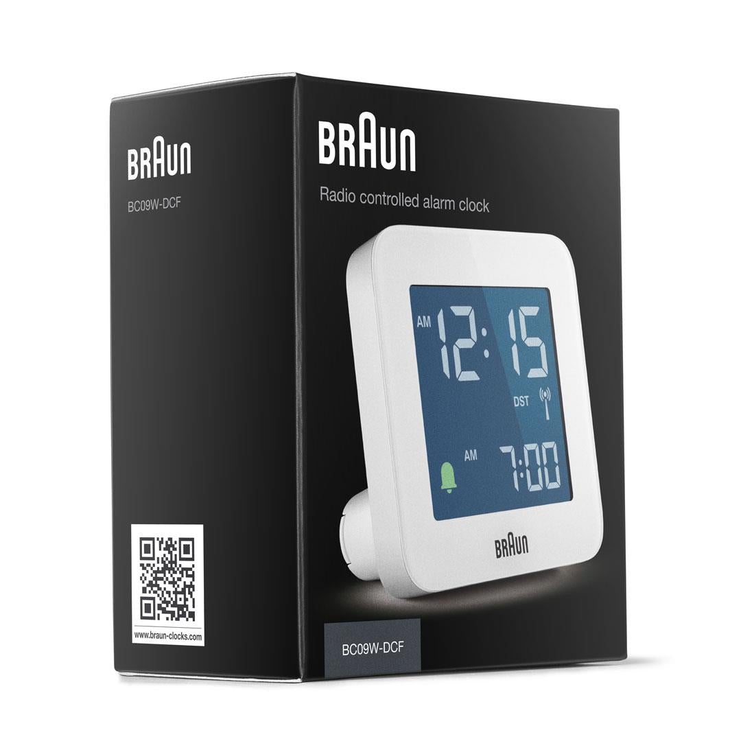 Braun Wekker Digitaal BC09W-DCF│Wit│Radiogestuurd│verpakking
