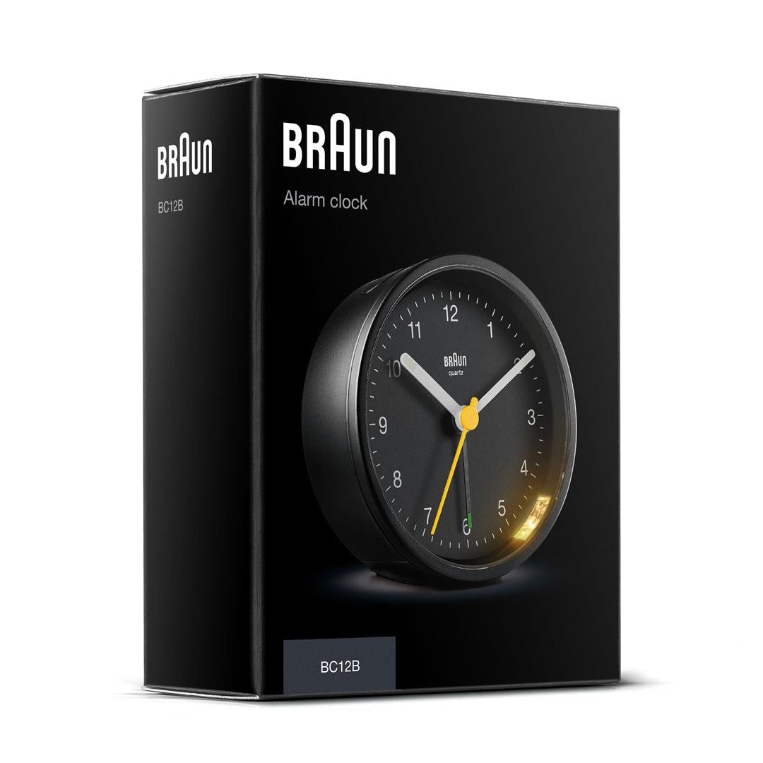 Braun Wekker Analoog BC12B│Zwart│verpakking