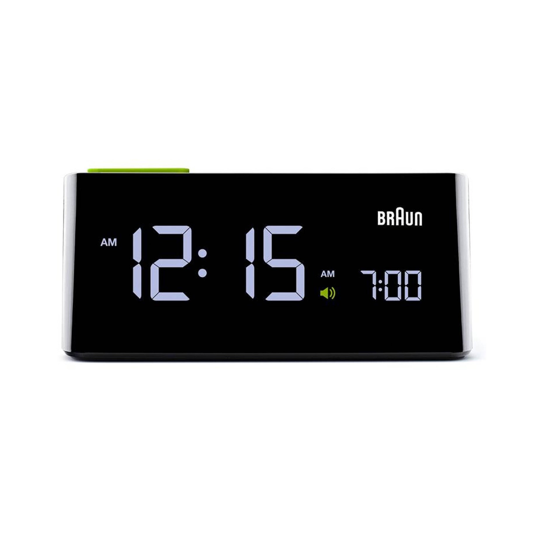 Braun Wekker Digitaal BC16B│Zwart│vooraanzicht