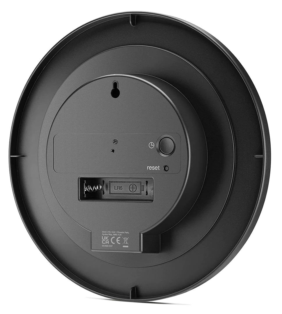 Braun Wandklok Analoog BC06B-DCF│Zwart│Radiogestuurd│achterkant