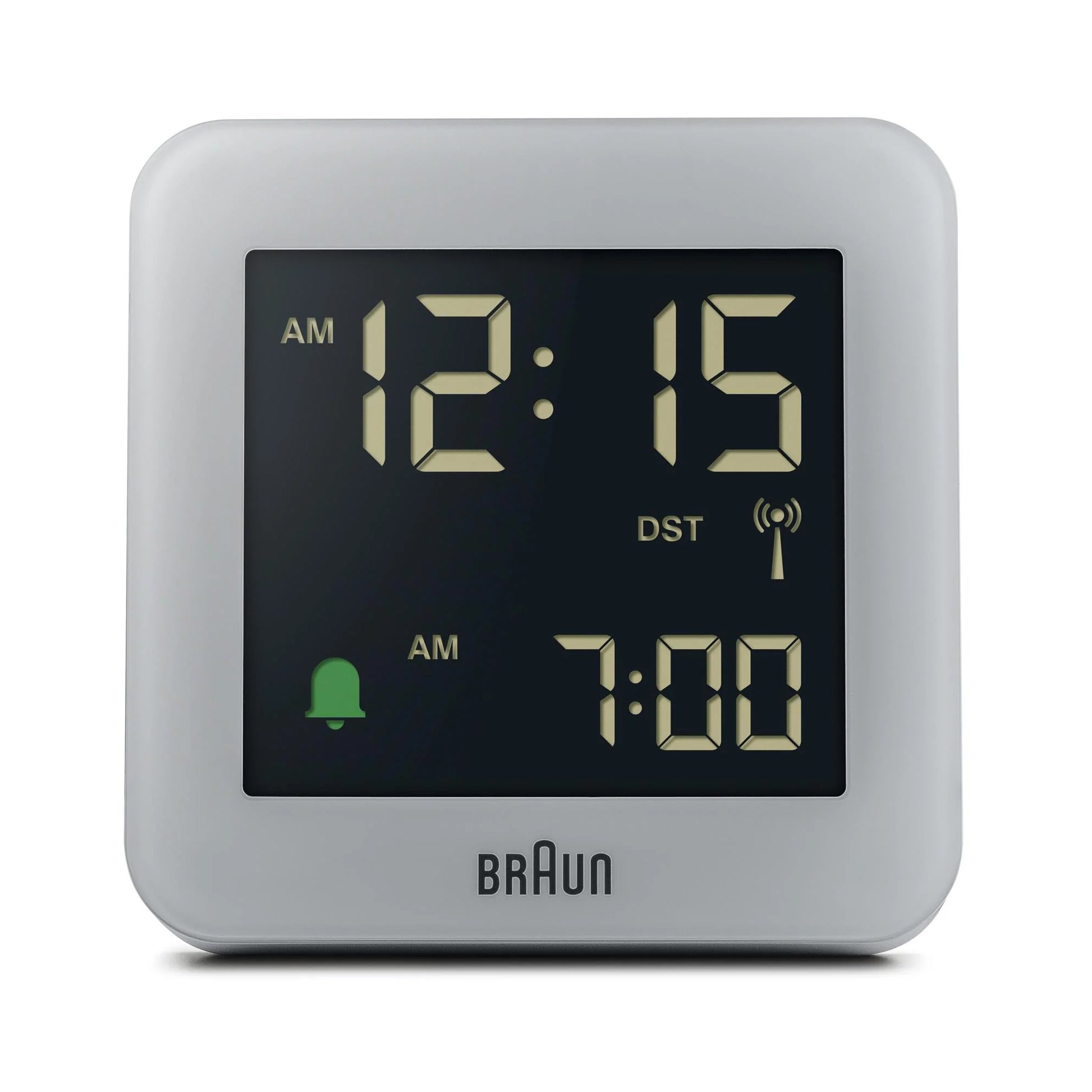Braun Wekker Digitaal BC09G-DCF│Grijs│Radiogestuurd│voorzijde zonder verlichting