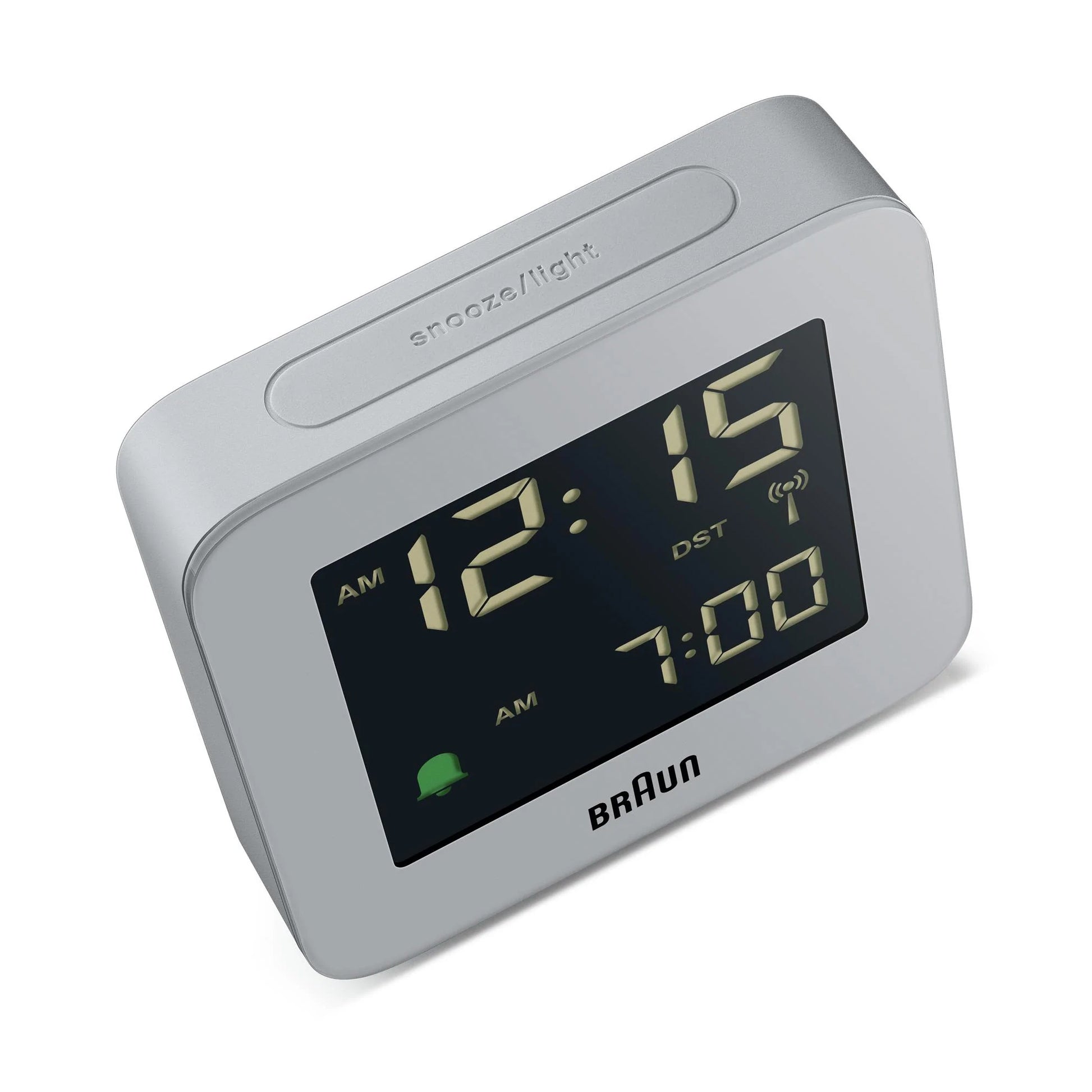 Braun Wekker Digitaal BC09G-DCF│Grijs│Radiogestuurd│bovenzijde zonder verlichting