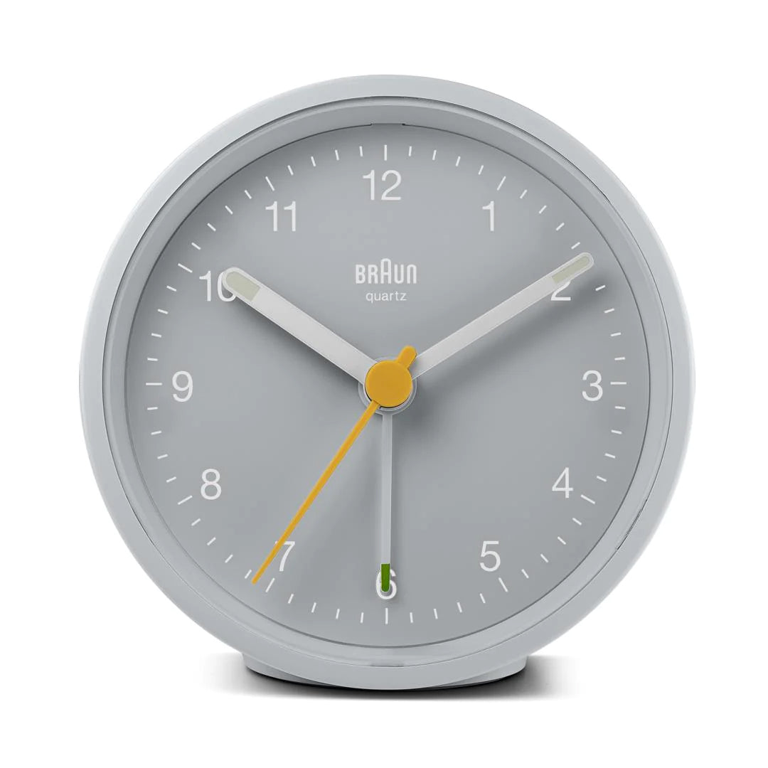 Braun Wekker Analoog BC12G│Grijs│foto voorkant