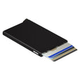 Secrid Cardprotector│art. C-BLACK│Pasjeshouder│ boven aanzicht met kaarten