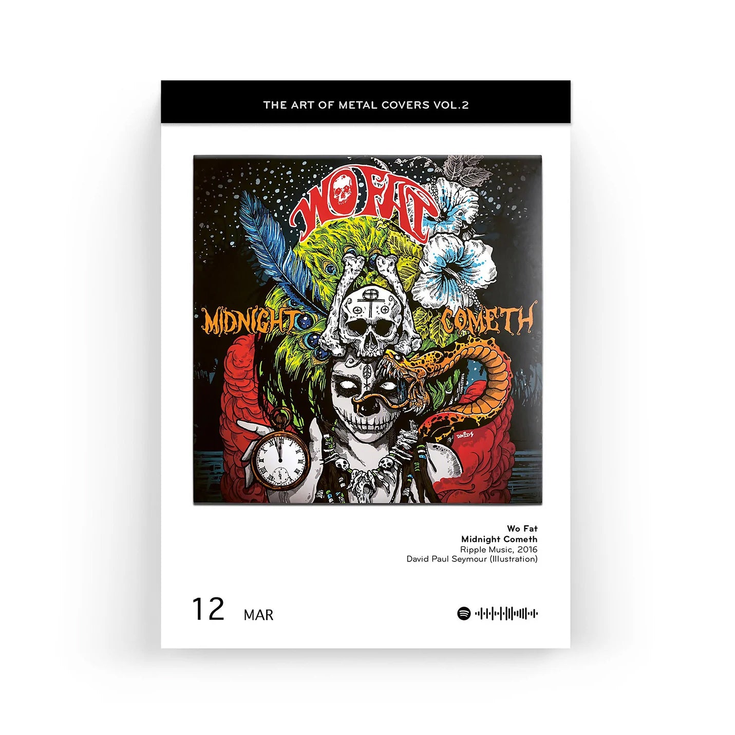 Scheurkalender The Art of Metal│Vinyl Platenhoezen│art. CA-METAL│cover van Midnight Cometh│Wo Fat