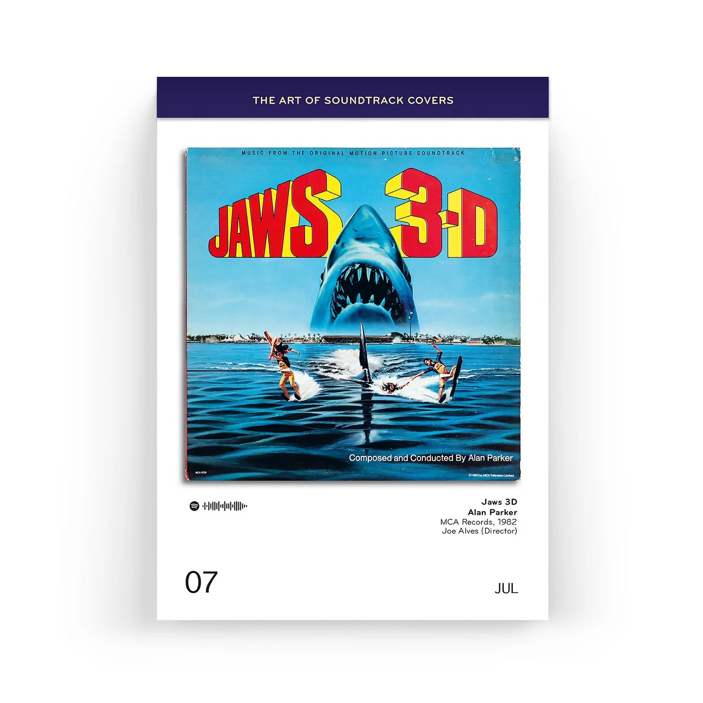Scheurkalender the Art of Soundtrack Covers│Platenhoezen van filmklassiekers│art. CA-SOUNDTRACK│Cover van Jaws