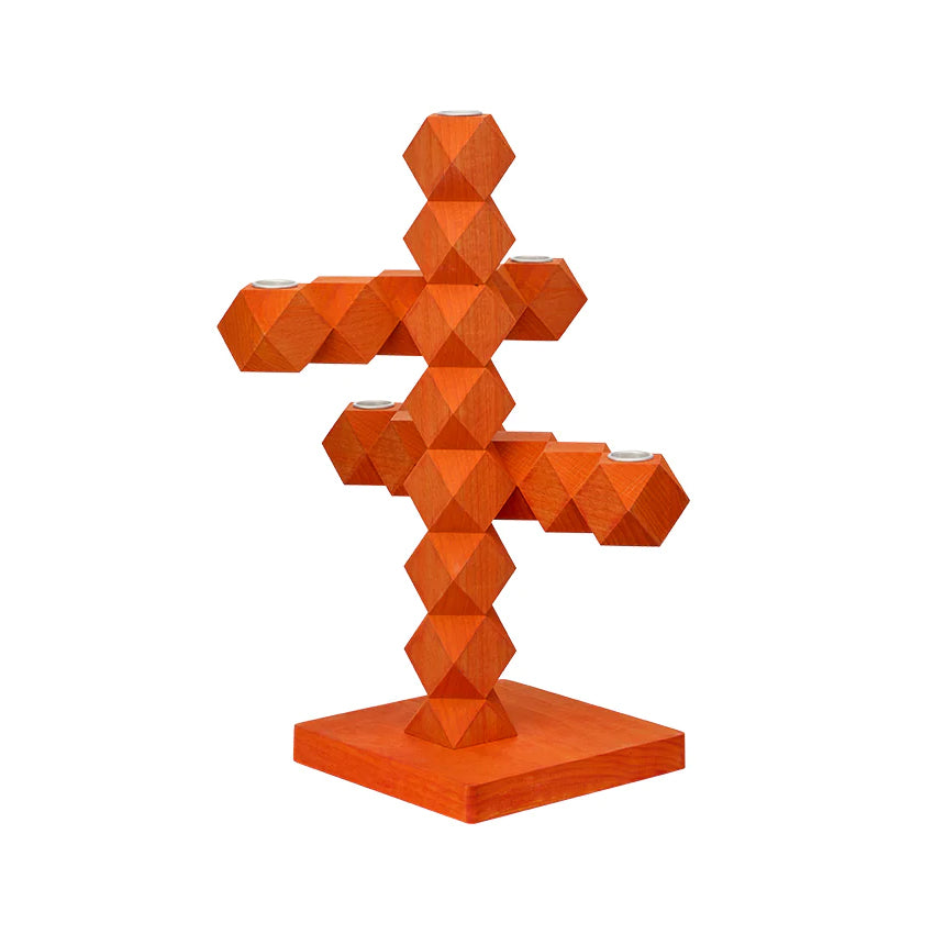 Clean Cut 5 Kandelaar Oranje│Bertjan Pot│Buro Berger│art. BJ001-05│achterkant schuin