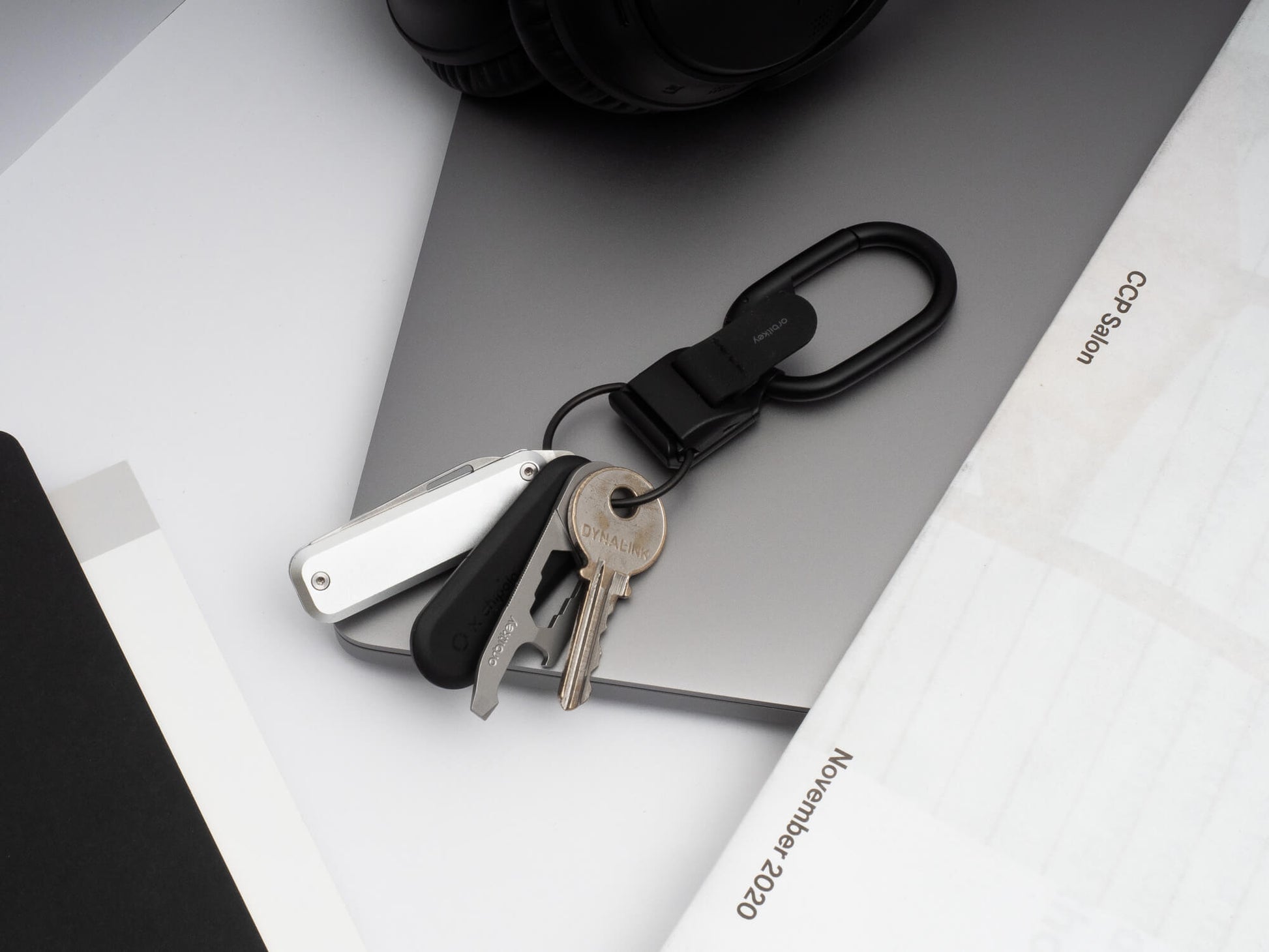 Orbitkey Clip V2 Zwart│art. CLPL-2-BKBKBK│met sleutels en multitool