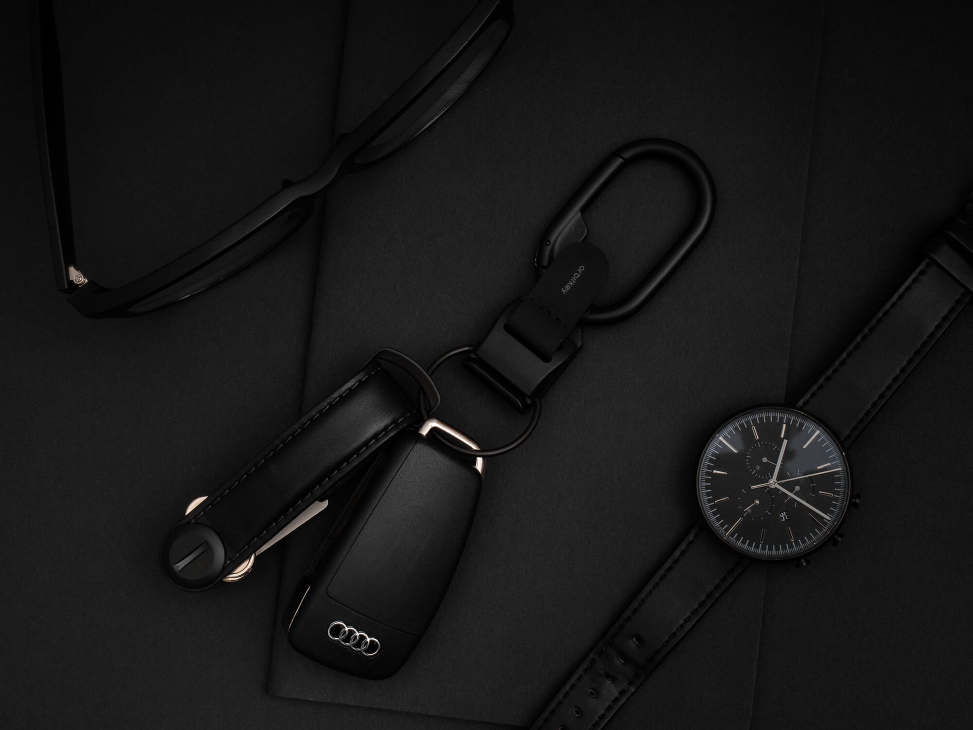 Orbitkey Clip V2 Zwart│art. CLPL-2-BKBKBK│met Key Organizer