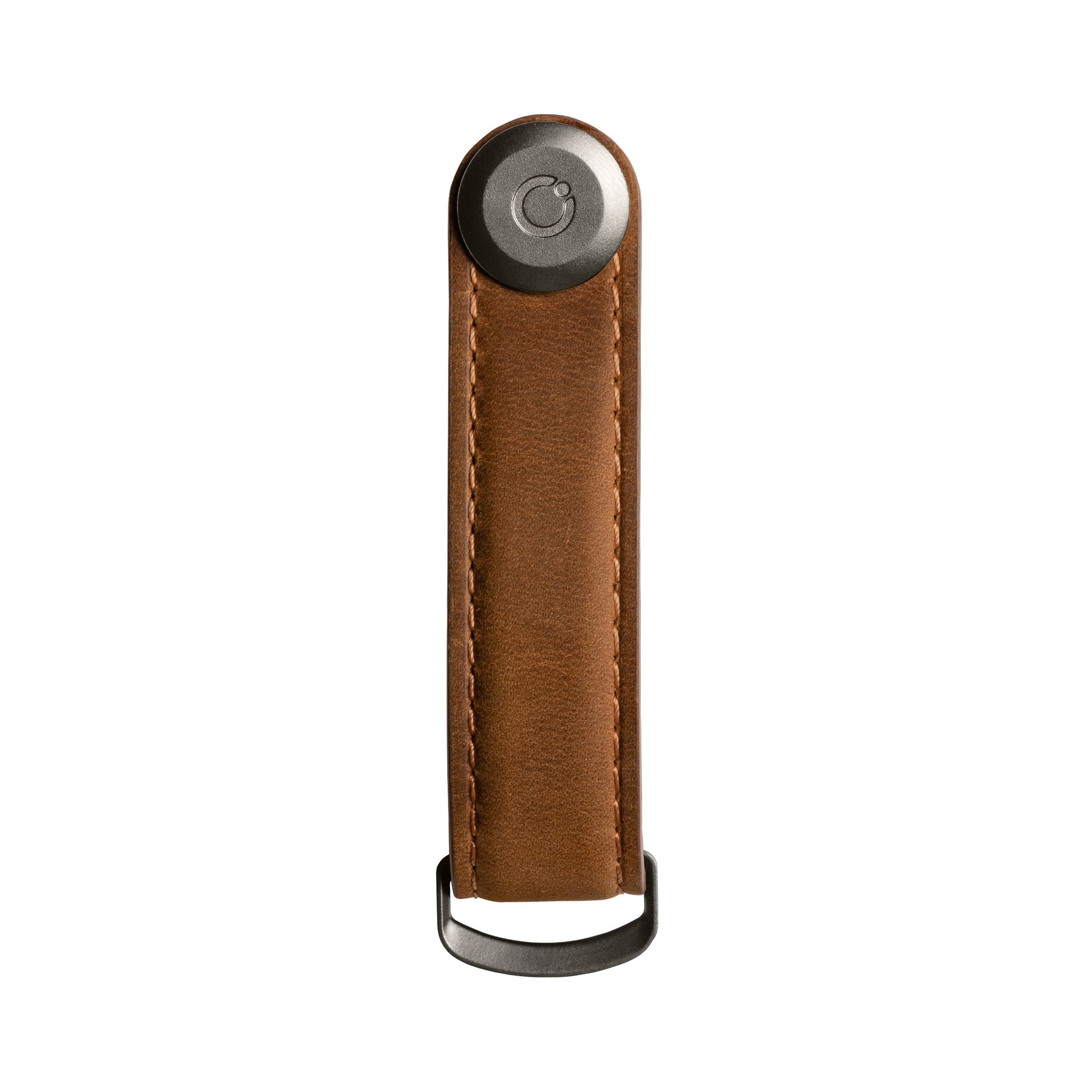 Key Organizer Orbitkey│Crazy Horse leather Cognac Tan│art. CHLO-2-CBCBGM│Sleutelhanger leer voorkant zonder sleutels
