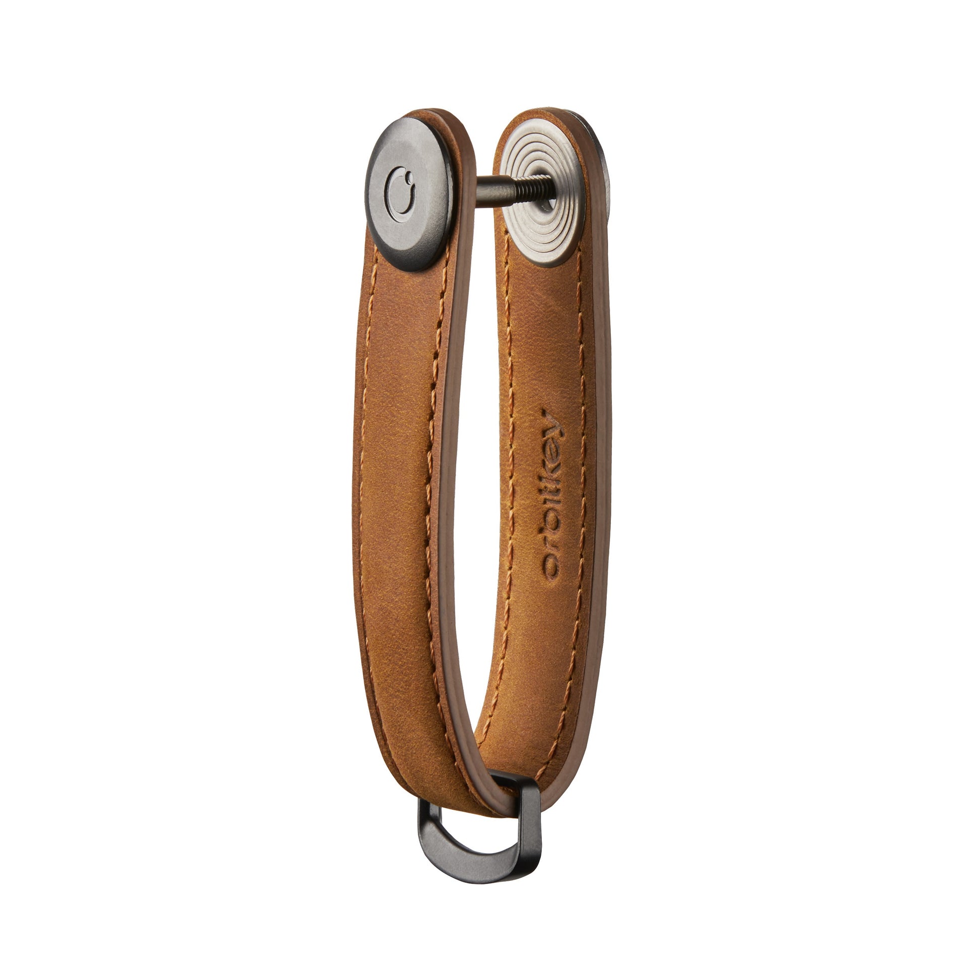 Key Organizer Orbitkey│Crazy Horse leather Cognac Tan│art. CHLO-2-CBCBGM│Sleutelhanger leer zijkant zonder sleutels