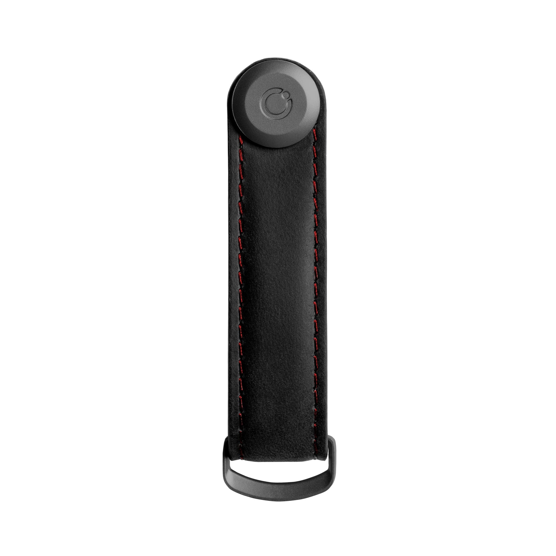 Key Organizer Orbitkey│Crazy Horse leather Obsidian Black-Red│CHLO-2-OBRDBK│sleutelhanger leer voorkant zonder sleutels