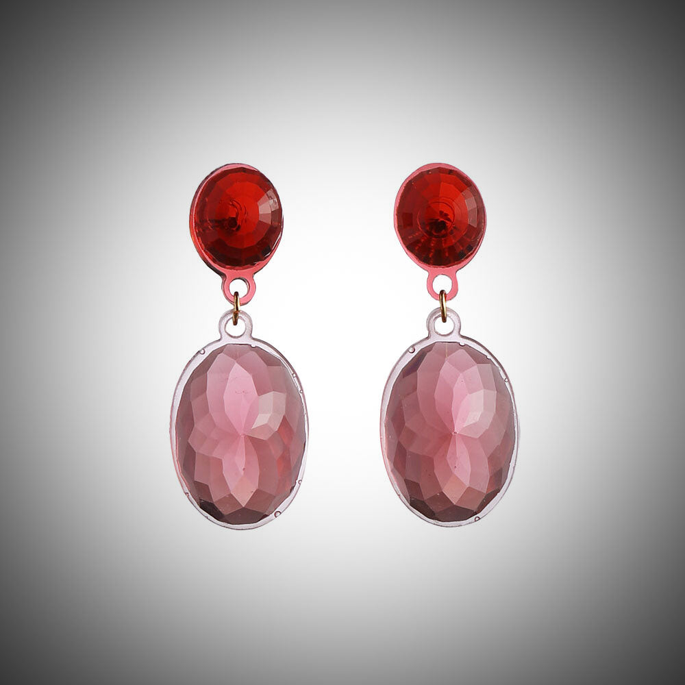 Doppio Grande Earrings Red│Corsari Jewels│Oorbellen Rood│foto met vignet