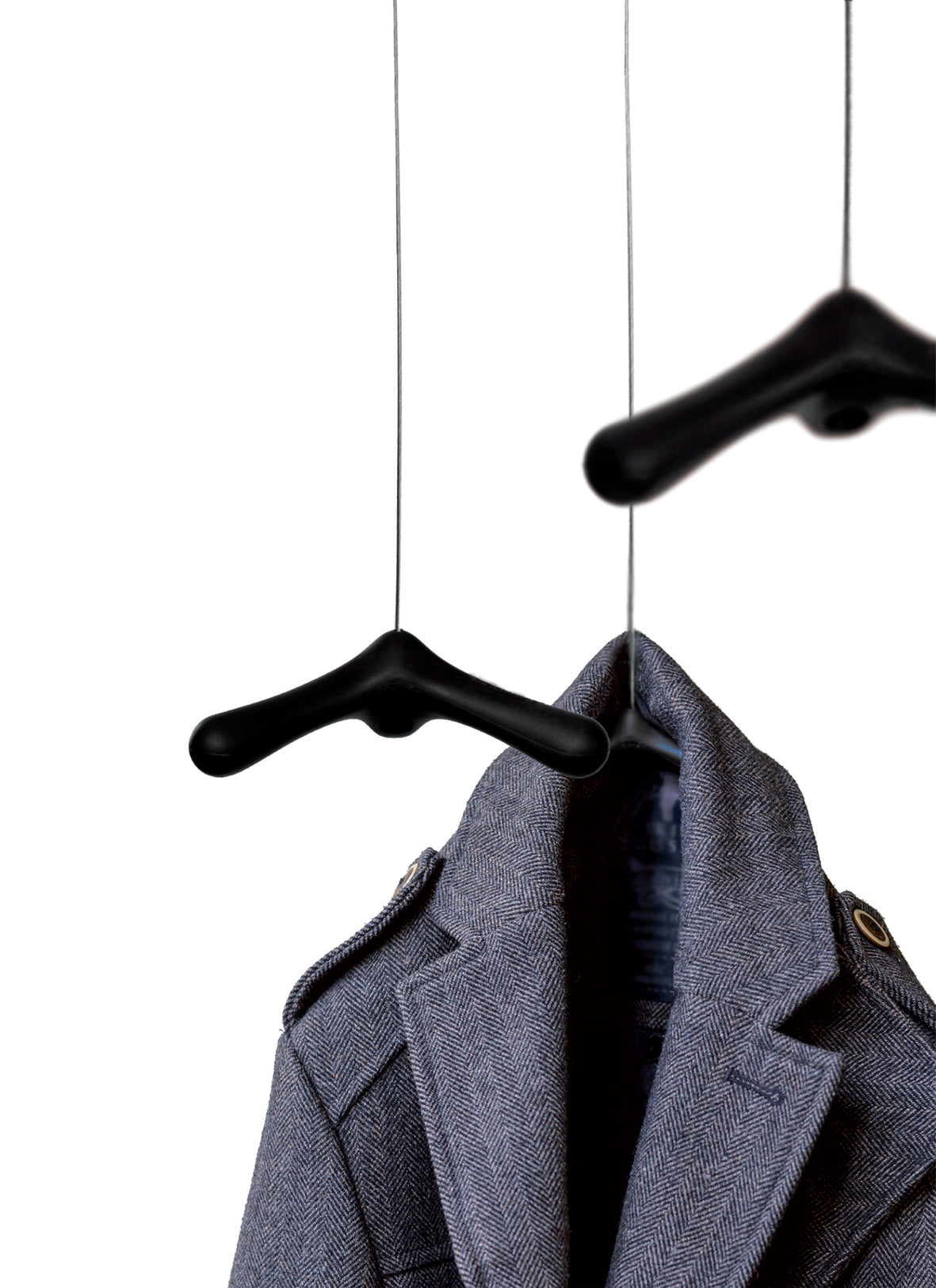 Flying Hooks Set van 4│Bos en Couvée voor Goods│Kapstok│art. FH 10.04│met jas aan kapstok