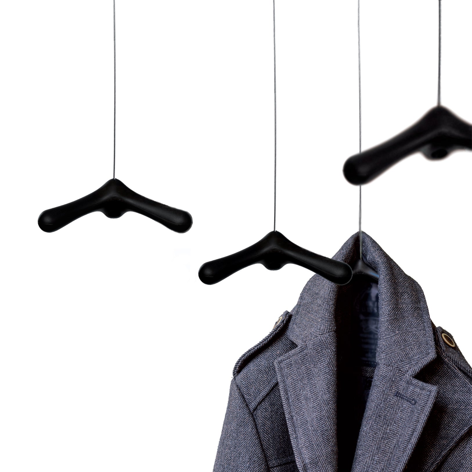 Flying Hooks set van 9│Goods│Bos en Couvée│art. FH 10.09│4 stuks met jas aan haak