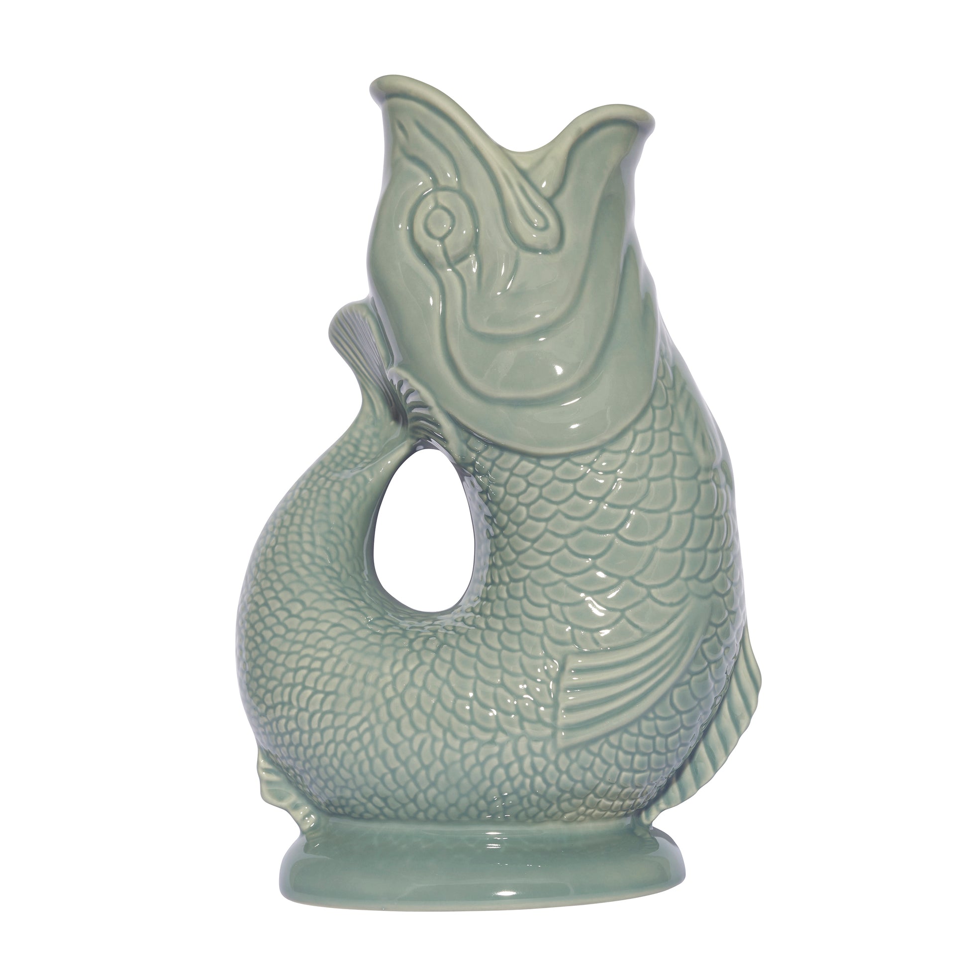 Gluckigluck Waterkaraf│Sage Groen│Guggle Jug│art. G31155/SAGE/W│voorkant met witte achtergrond