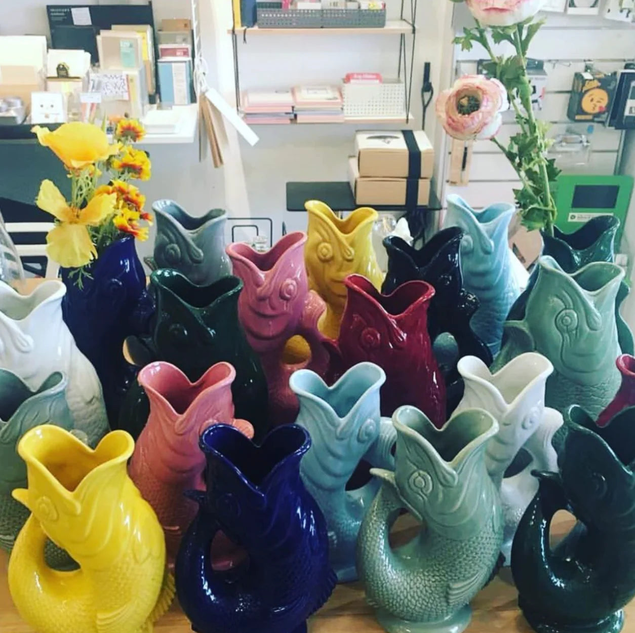 Gluckigluck Waterkaraf│Eau de nil│Guggle Jug│art. G31155/EAU/W│grope diverse kleuren
