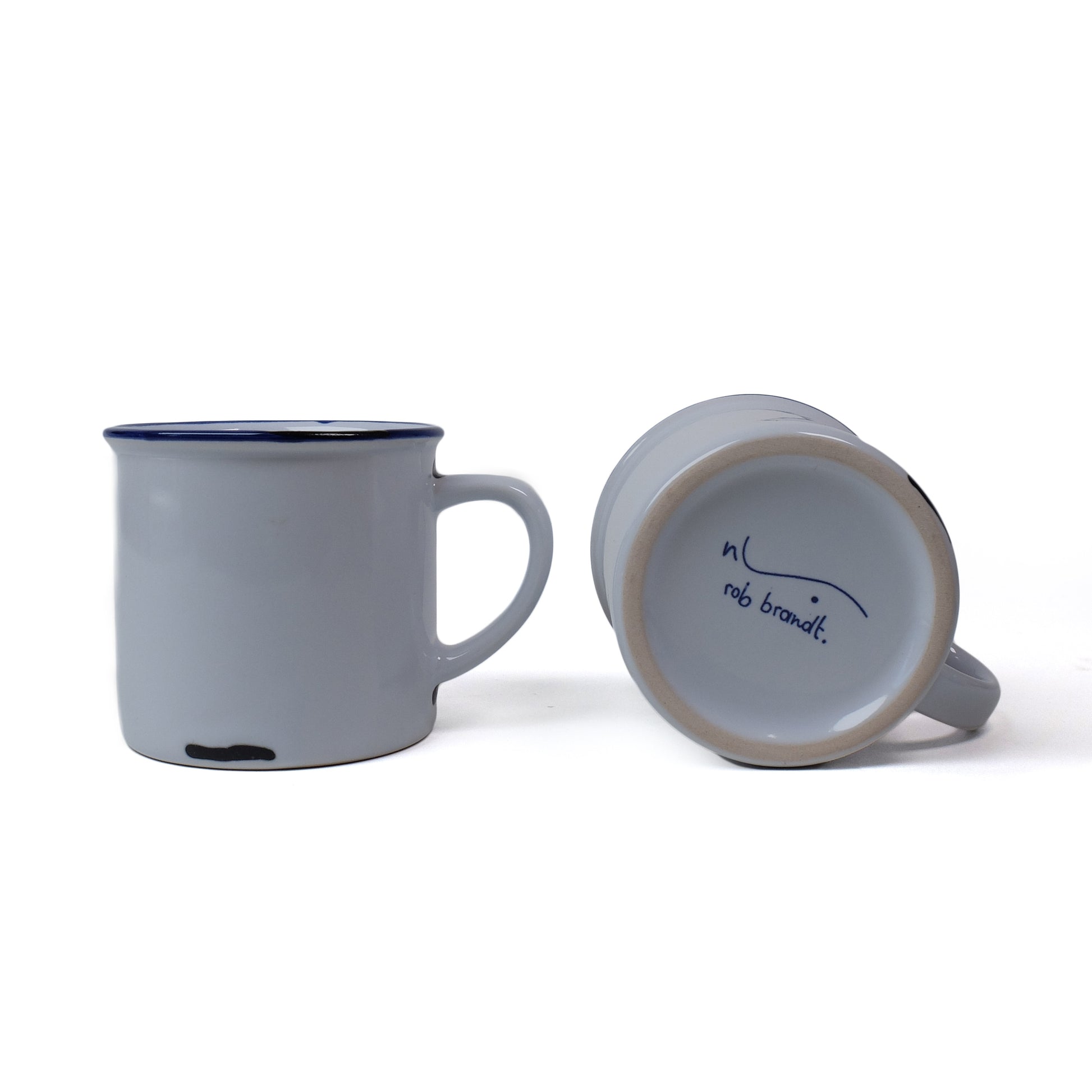 Jailhouse Cups Cappuccino Set/4│Rob Brandt│Goods│art. DB 12.01│zijkant en onderkant met handtekening