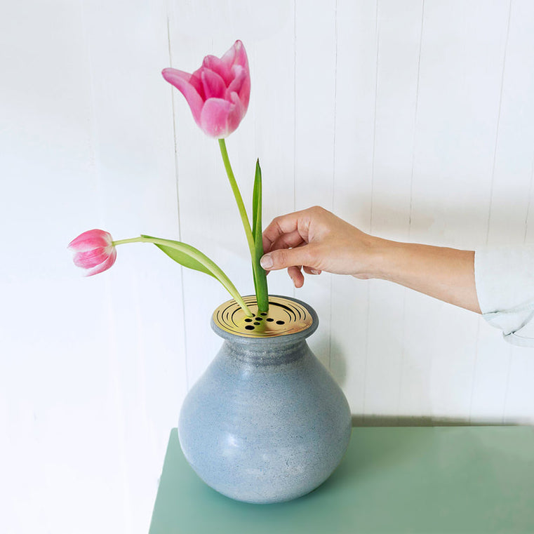 Flower Constellations RVS Medium│House of Thol│met tulpen in vaas