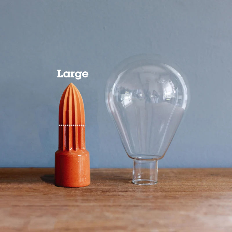 Waterworks Large│art. WWSET-L│House of Thol│terracotta kegel naast glas reservoir