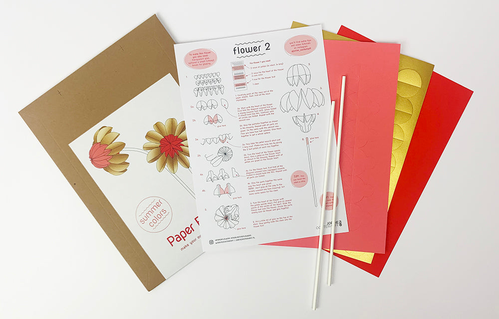 Paper Flowers Zomer│Jorine Oosterhoff│Papieren Bloemen│verpakking met inhoud