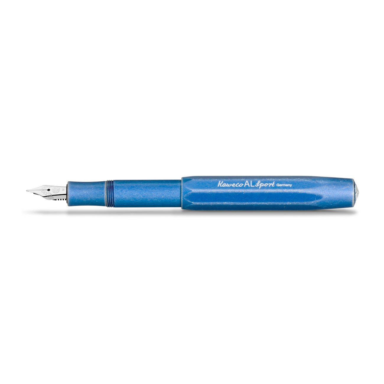 Kaweco AL SPORT Vulpen Stonewashed Blauw│art. 1510734│liggend met dop op achterzijde