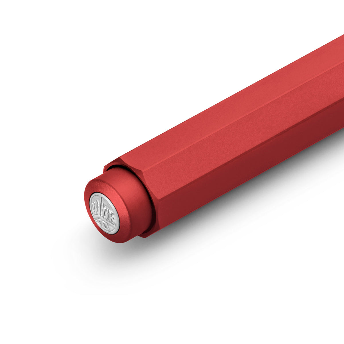 Kaweco AL SPORT Balpen Rood│art. 1511605│detail drukknop met logo