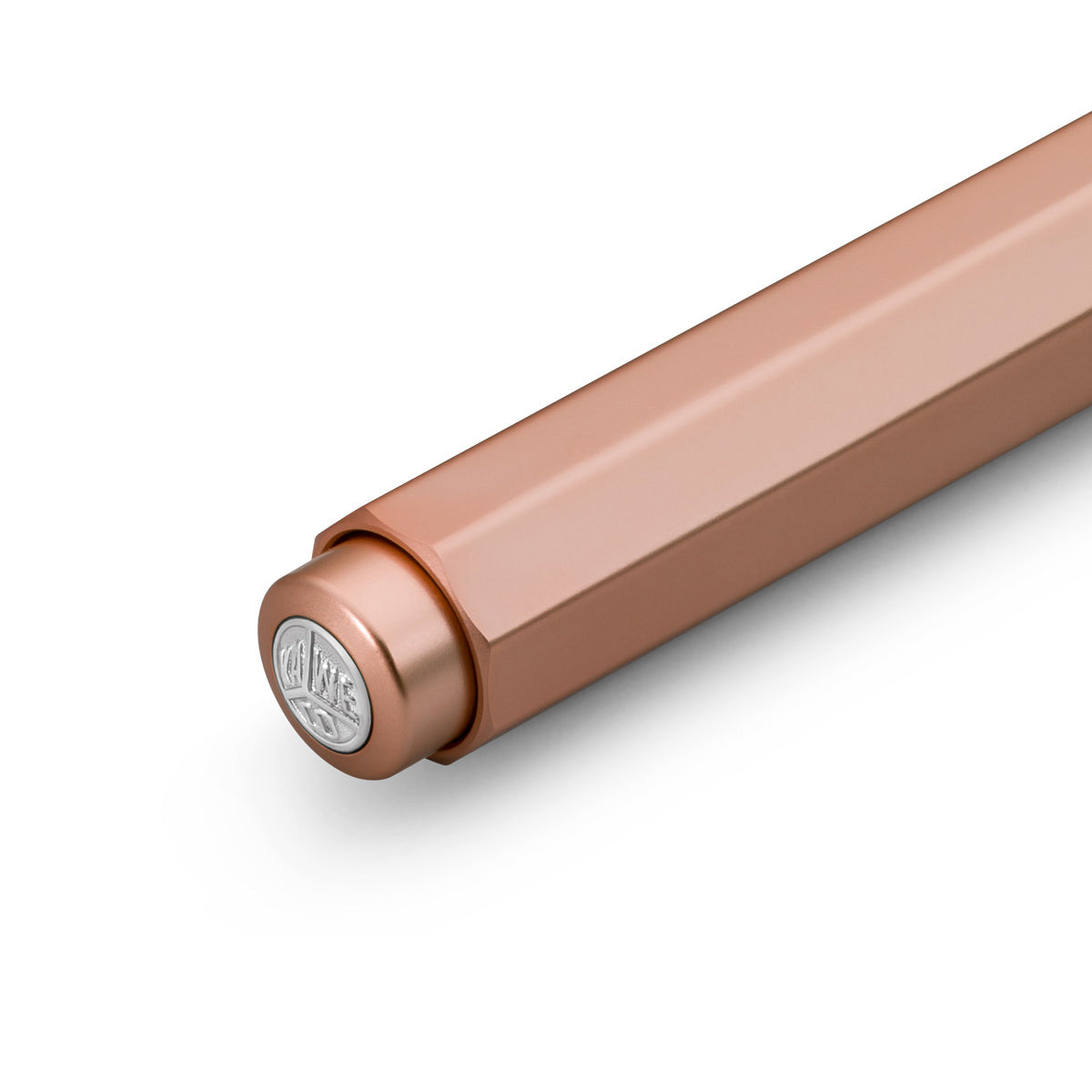 Kaweco AL SPORT Balpen Rosé Goud│art. 1511576│detail drukknop met logo