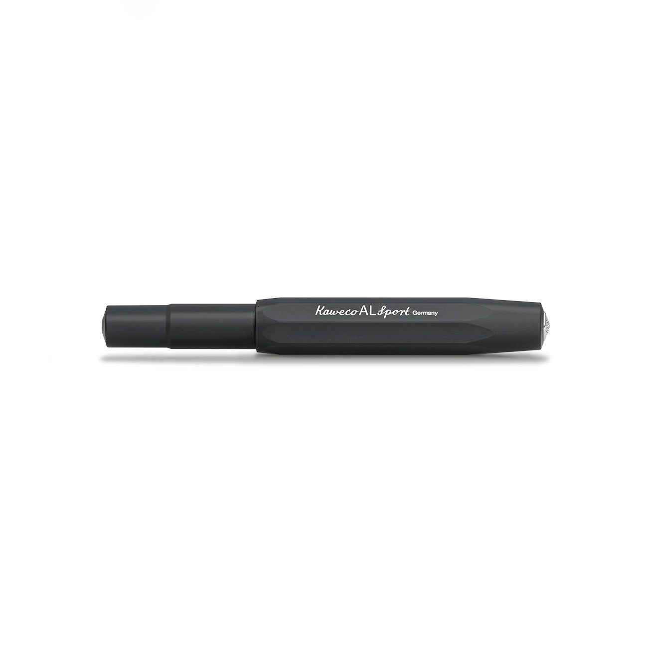 Kaweco Vulpen AL Sport Zwart│art. 1510095│liggend met gesloten dop