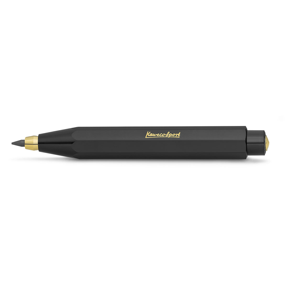 Kaweco CLASSIC SPORT Clutch Vulpotlood Zwart│art. 1510040│liggend met schaduw
