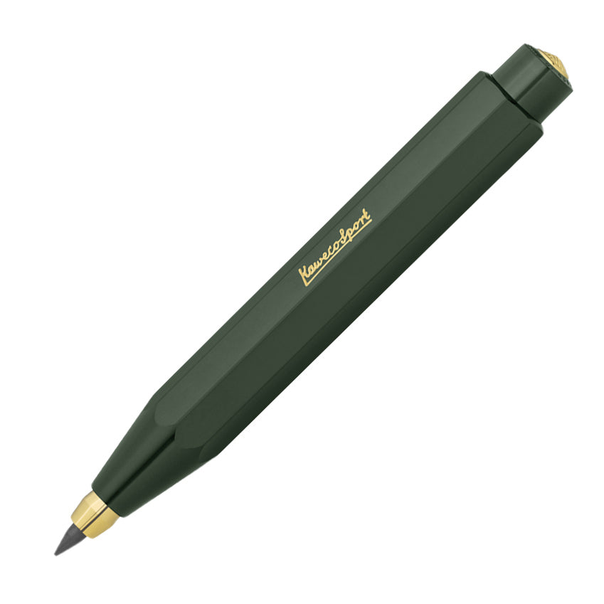 Kaweco CLASSIC SPORT Clutch Vulpotlood Groen│art. 1510501│schuin met schrijfpunt