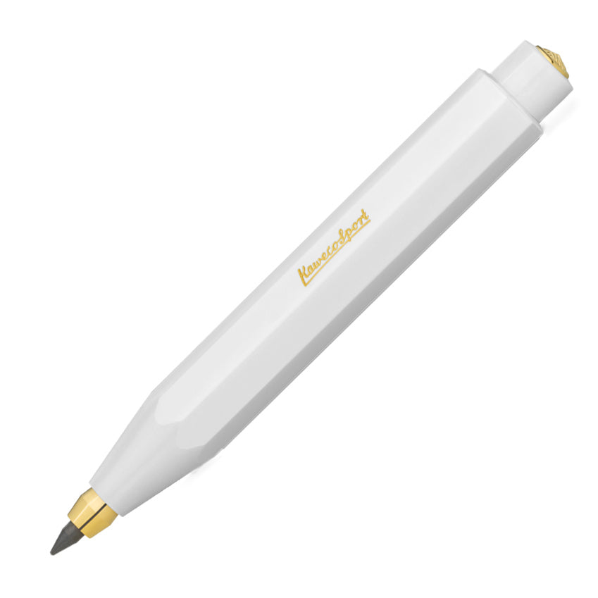 Kaweco CLASSIC SPORT Clutch Vulpotlood Wit│art. 1510041│schuin met schrijfpunt