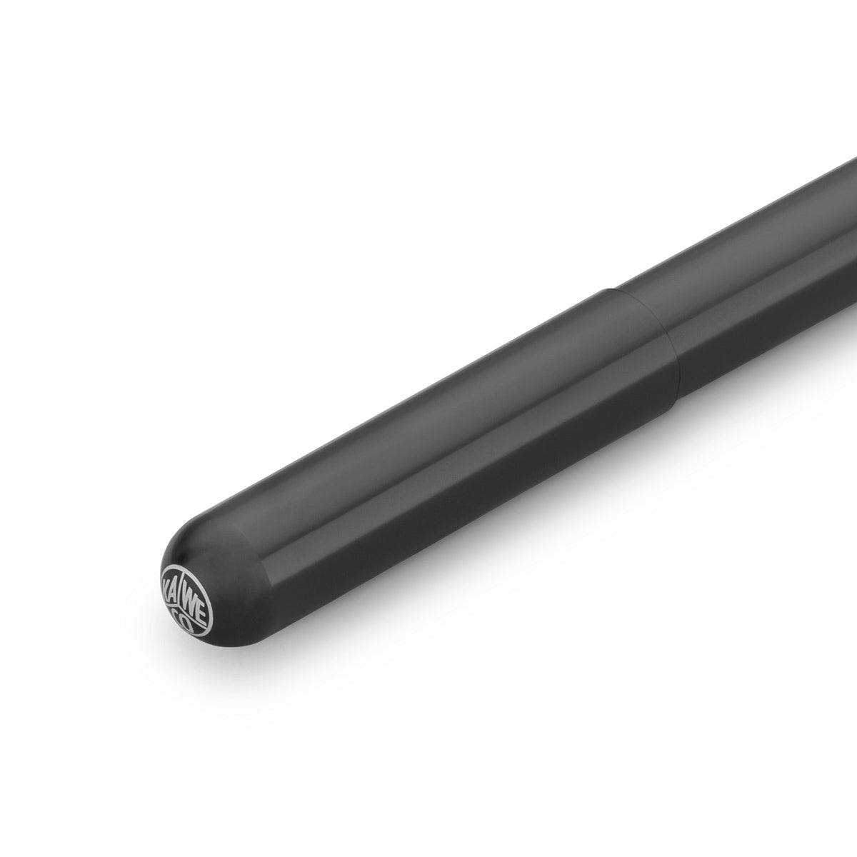 Kaweco LILIPUT Vulpen Zwart aluminium│art. 1510157│detail dop met logo