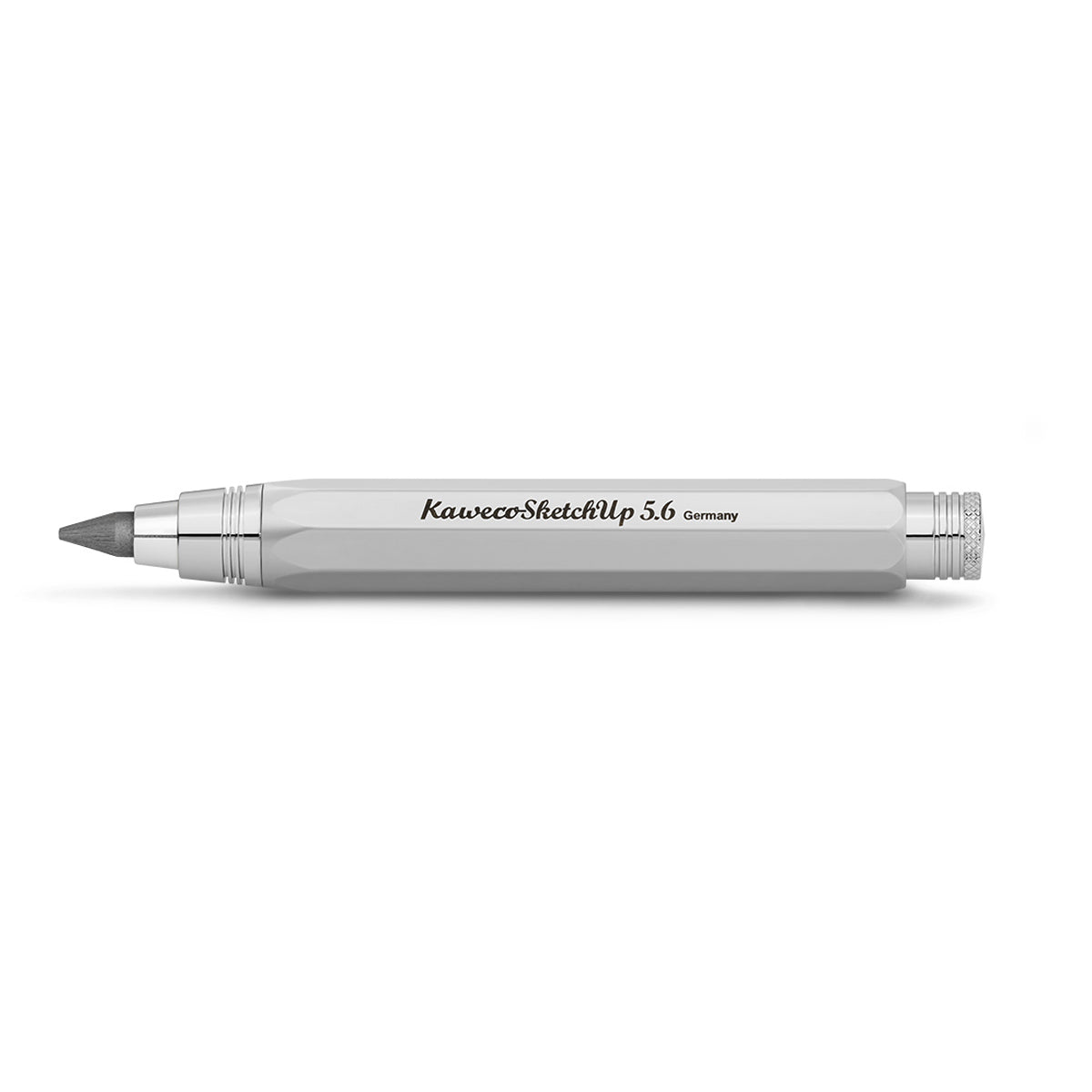 Kaweco Sketch Up Vulpotlood Satin Chrome│art. 1510745│liggend met schaduw