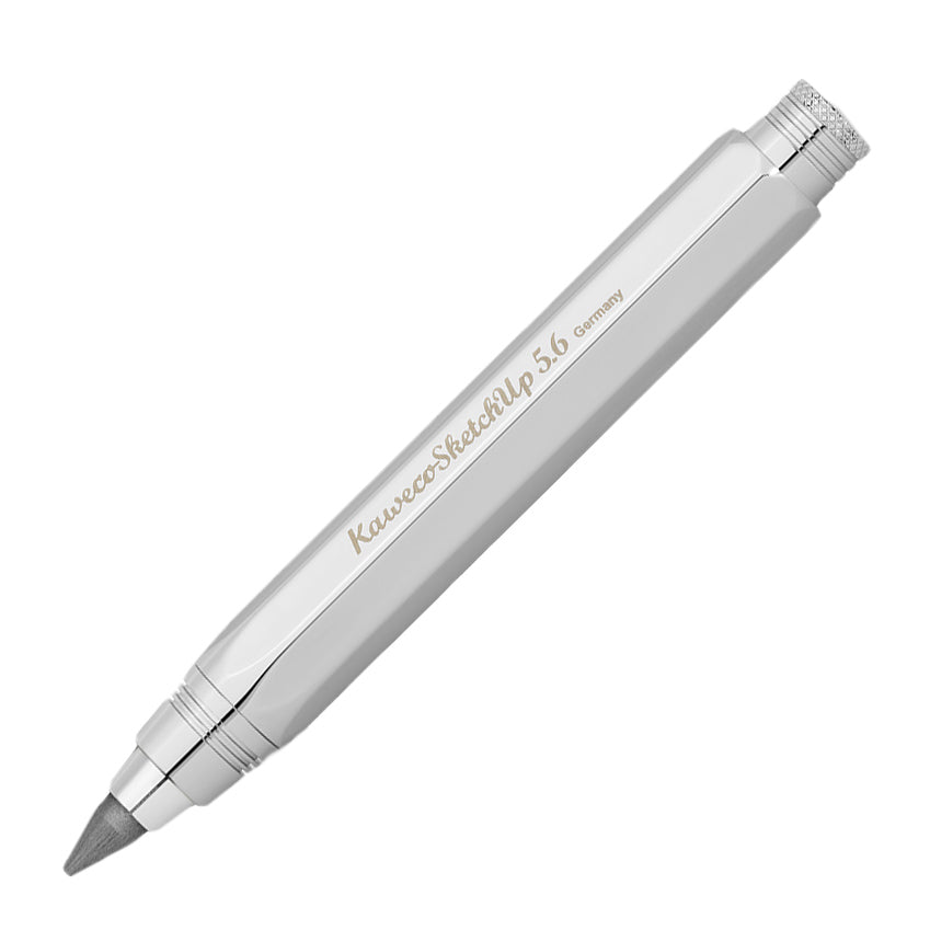 Kaweco Sketch Up Shiny Silver│Vulpotlood Messing│art. 1511194│vooraanzicht schuin