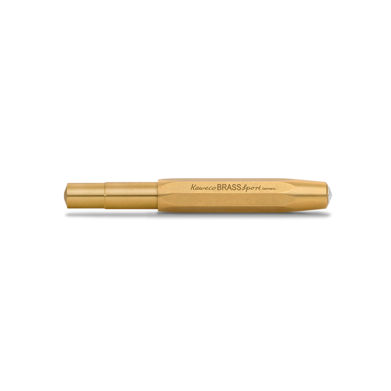 Kaweco Brass Sport Vulpen│Messing│art. 1510918│liggend met gesloten dop
