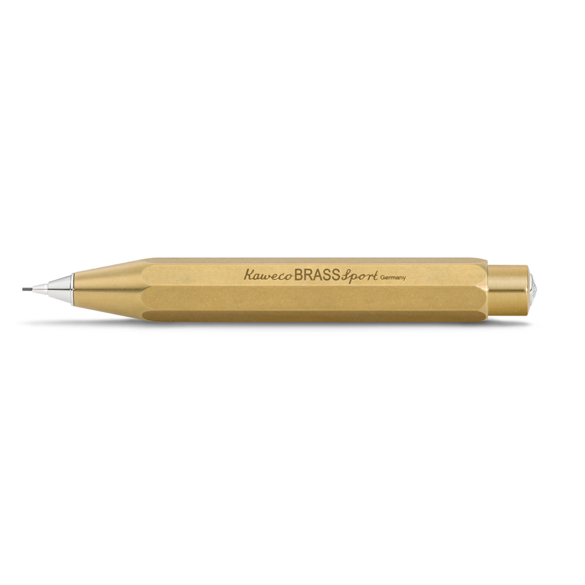 Kaweco Sport Brass Vulpotlood│Messing│art. 1510923│liggend met schaduw