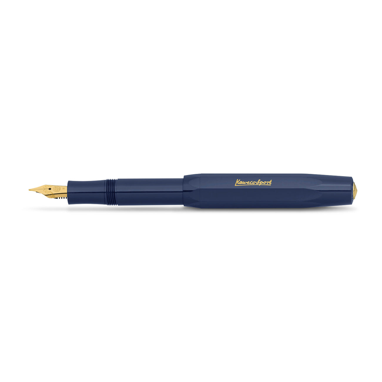 Kaweco Classic Sport Vulpen Navy│art. 1511739│ligend met geopende dop