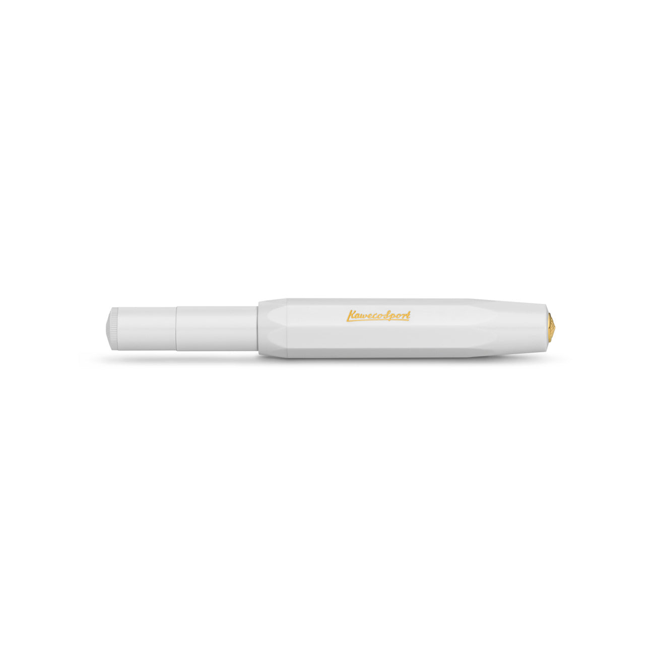 Kaweco Classic Sport Rollerball Wit│art. 1510034│liggend met gesloten dop