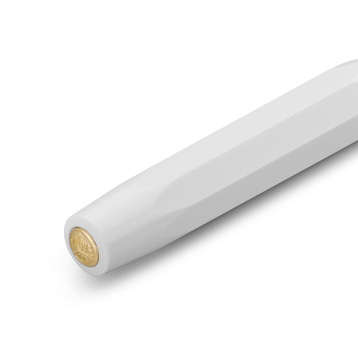 Kaweco Classic Sport Rollerball Wit│art. 1510034│detail gouden logo op dop