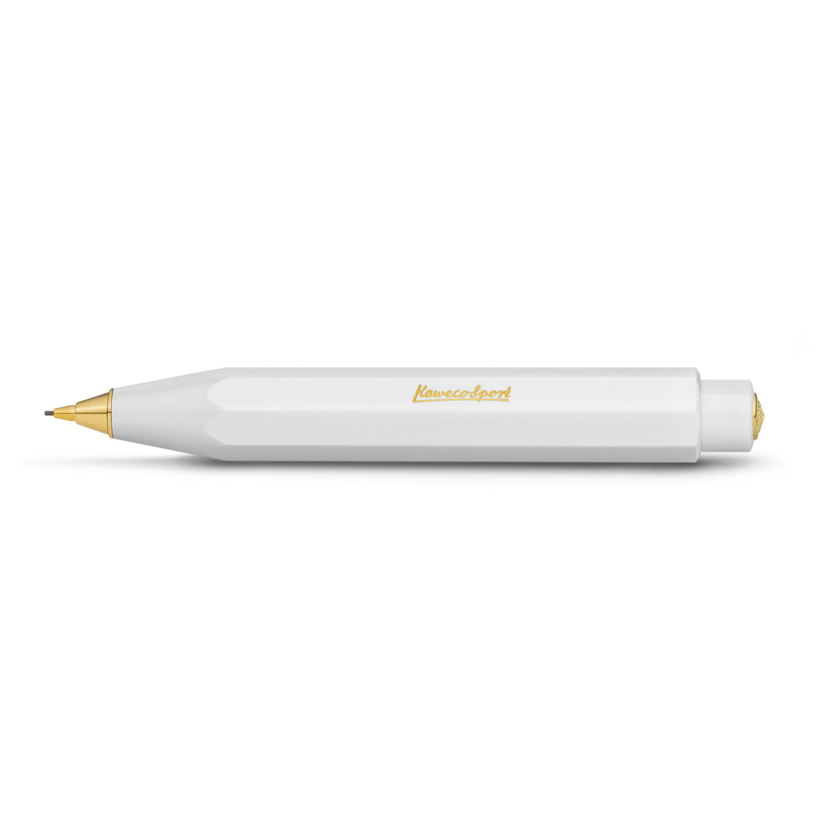 Kaweco CLASSIC SPORT Vulpotlood Wit│art. 1510052│liggend met schaduw