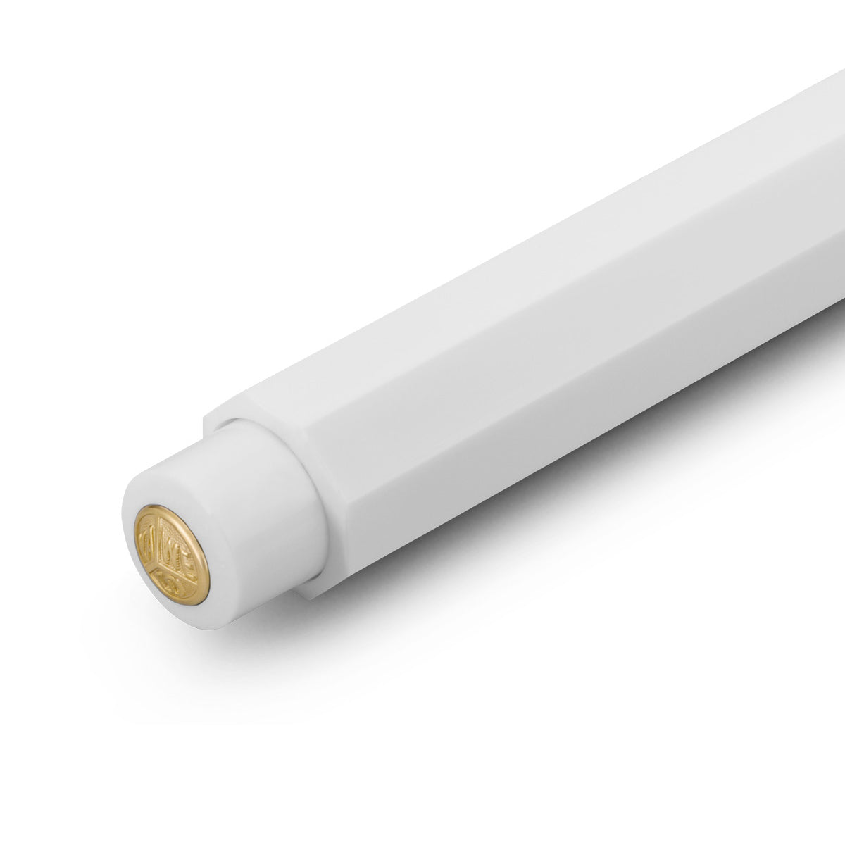 Kaweco CLASSIC SPORT Vulpotlood Wit│art. 1510052│drukknop met gouden logo