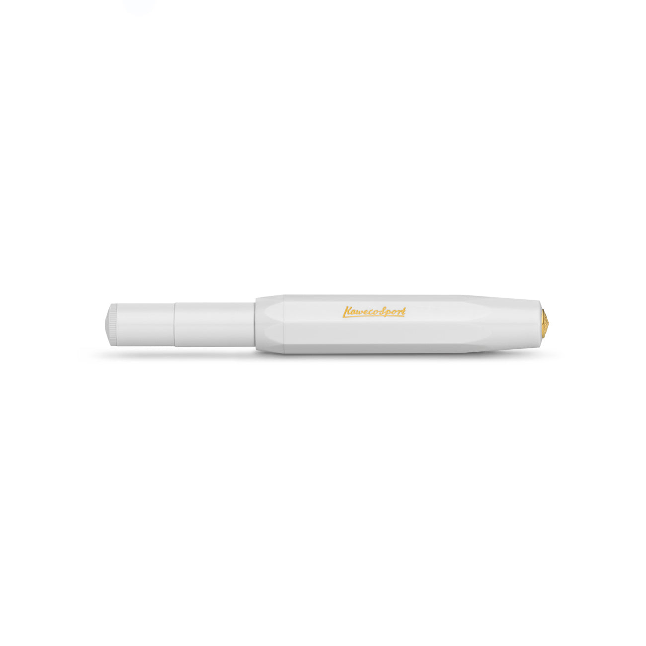 Kaweco Classic Sport Vulpen Wit│art. 1510002│liggend met gesloten dop