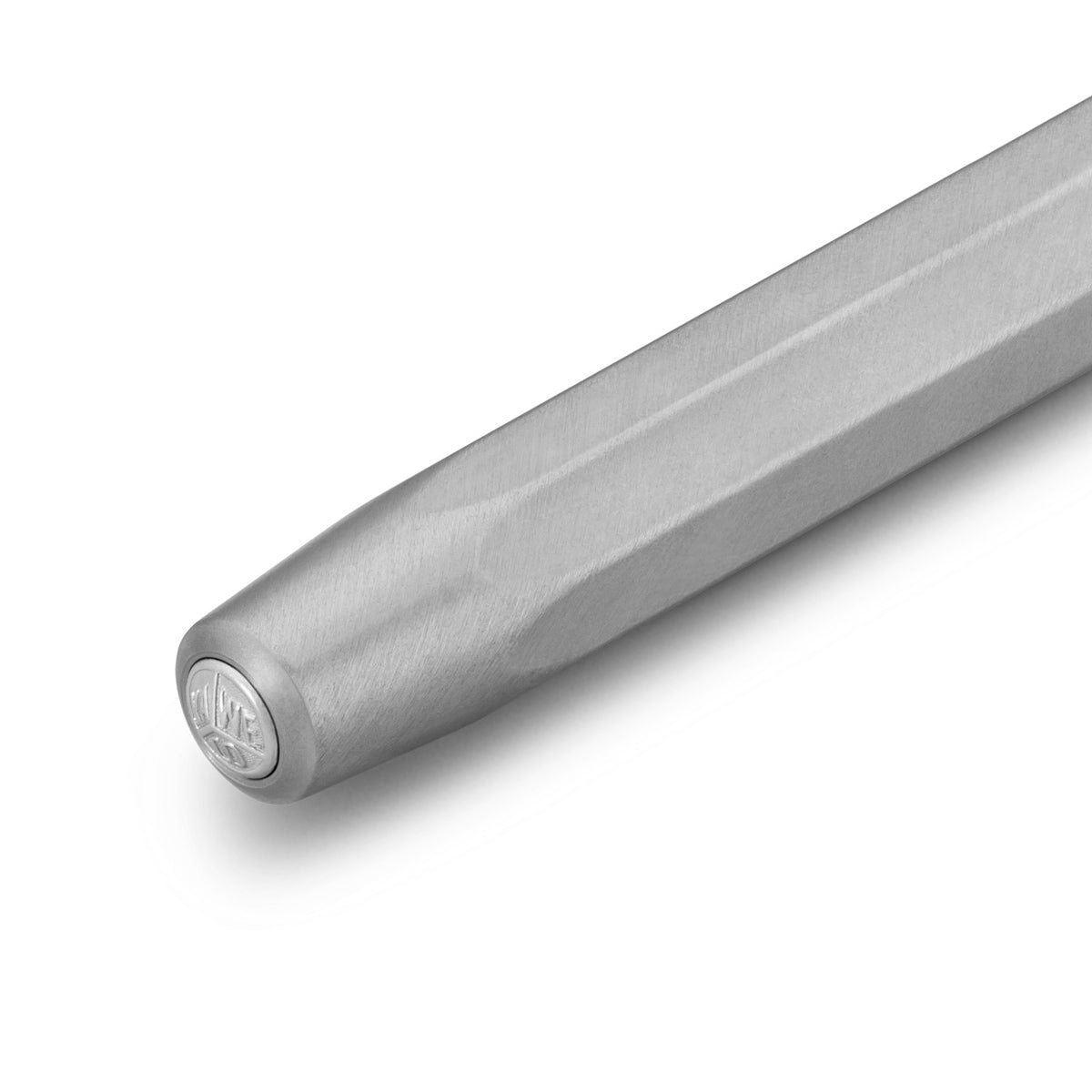 Kaweco Steel Sport Roller Ball│RVS│art. 1511403│detail logo op drukknop