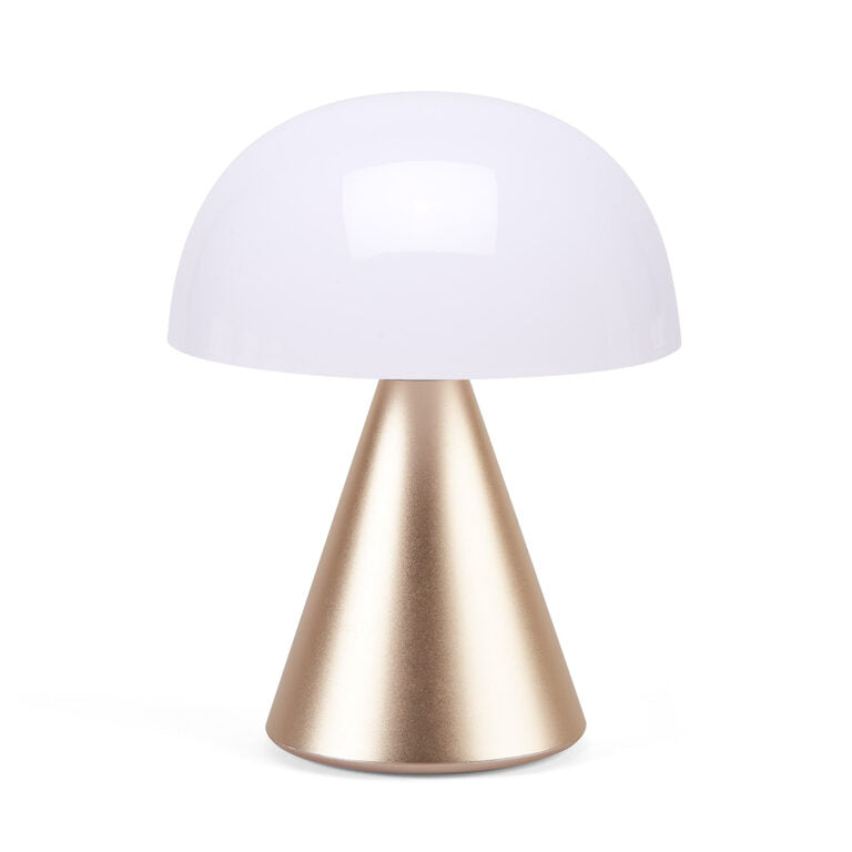 Lexon Mina Large Oplaadbare Tafellamp Goud│art. LH65MD│vooraanzicht met witte achtergrond