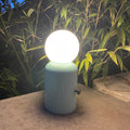 Original Lamp Mintgroen│Lund London│art. 7470│in tuin op steen